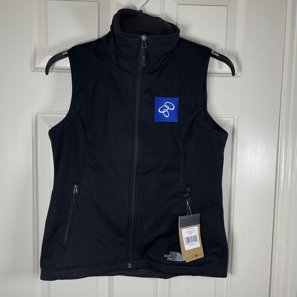 The North Face Women's Ridgewall WindWall Soft Shell Full Zip Vest Black Medium - Picture 2 of 8
